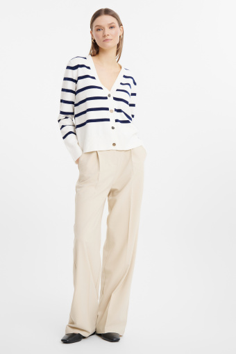 Klasyczny kardigan w paski