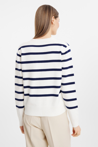 Klasyczny kardigan w paski