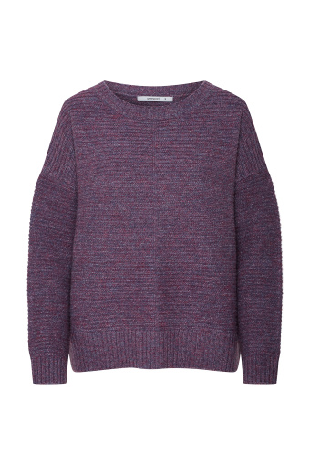 Sweter o luźnym kroju z dzianiny strukturalnej