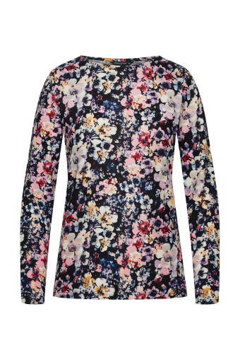 Sweter wykonany z dzianiny w kwiaty Sweter wykonany z dzianiny w kwiaty