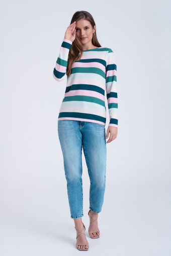 Miękki sweter w paski Miękki sweter w paski