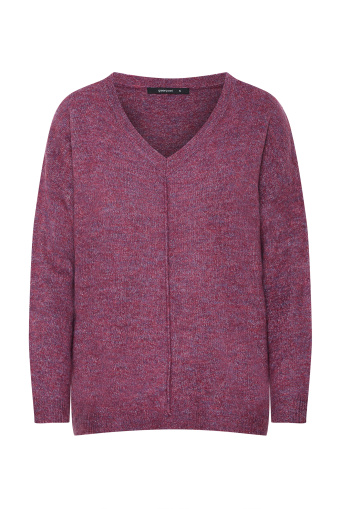 Sweter o luźnym kroju, z ozdobnym przeszyciem