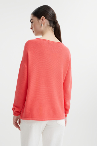 Pomarańczowy sweter z wiskozą  Pomarańczowy sweter z wiskozą