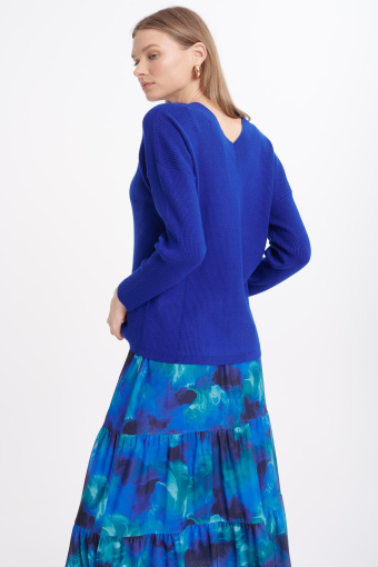 Chabrowy sweter oversize