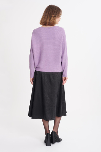 Sweter o luźnym kroju, jasnofioletowy Sweter o luźnym kroju, jasnofioletowy