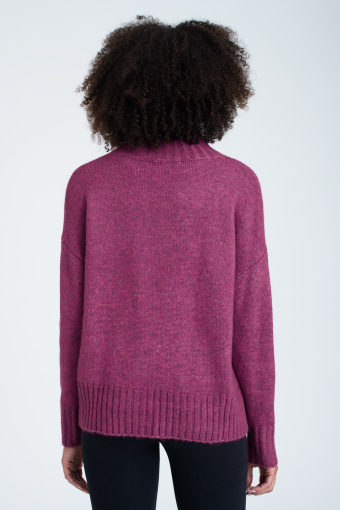Sweter o luźnym kroju, ciemny róż Sweter o luźnym kroju, ciemny róż