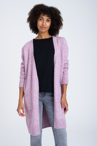Luźny, jasnoróżowy kardigan Luźny, jasnoróżowy kardigan
