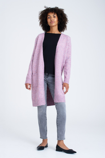 Luźny, jasnoróżowy kardigan Luźny, jasnoróżowy kardigan