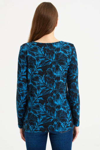 Top z nadrukiem długi rękaw