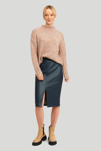 Sweter o luźnym kroju ze stójką Sweter o luźnym kroju ze stójką