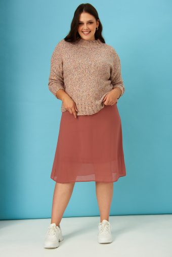 Sweter o luźnym kroju ze stójką Sweter o luźnym kroju ze stójką