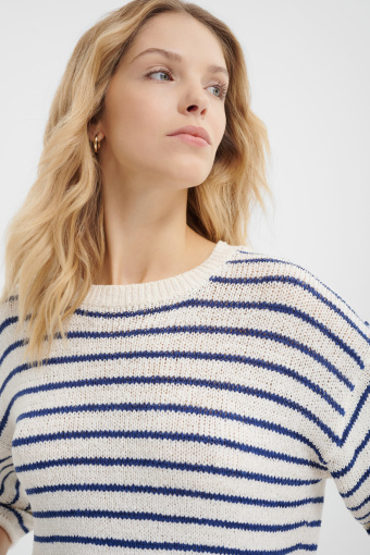 Sweter oversize w paski 