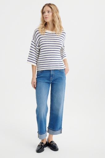 Sweter oversize w paski 