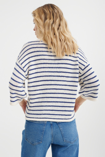 Sweter oversize w paski 