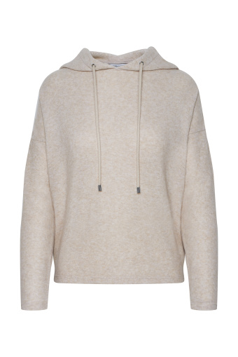 Sweter z kapturem z miękkiej dzianiny Sweter z kapturem z miękkiej dzianiny