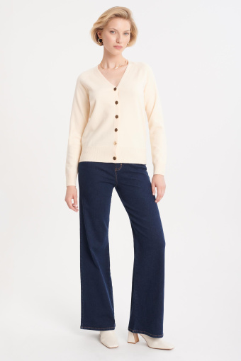 Wiskozowy, luźny kardigan