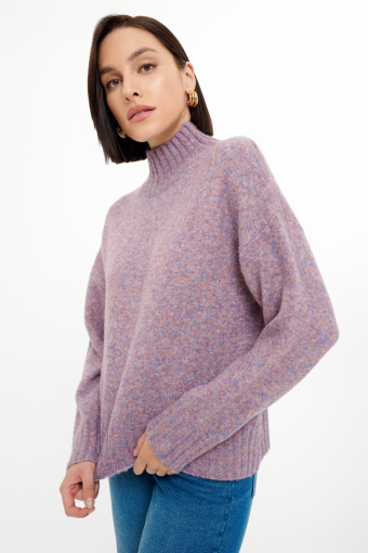 Casualowy golf w kolorze lawendy