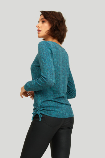Sweter z miękkiej dzianiny z nadrukiem Sweter z miękkiej dzianiny z nadrukiem