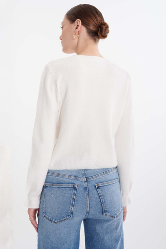 Kardigan z ozdobnymi guzikami