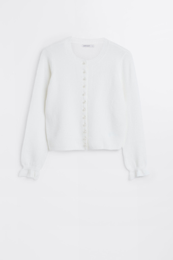 Kardigan z ozdobnymi guzikami