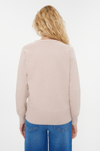 Klasyczny beżowy kardigan