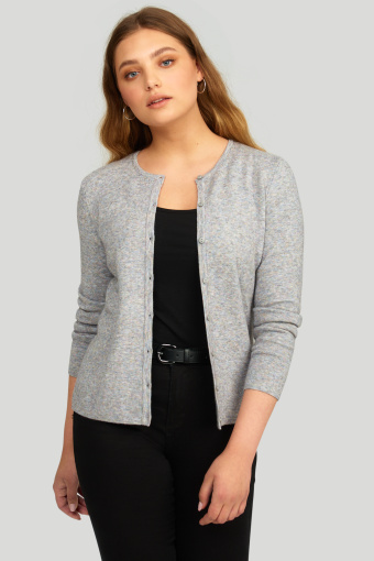 Klasyczny kardigan z miękkiej dzianiny