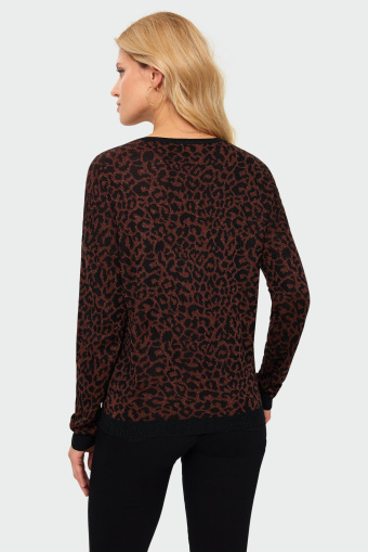 Sweter o luźnym kroju z błyszczącą nitką Sweter o luźnym kroju z błyszczącą nitką