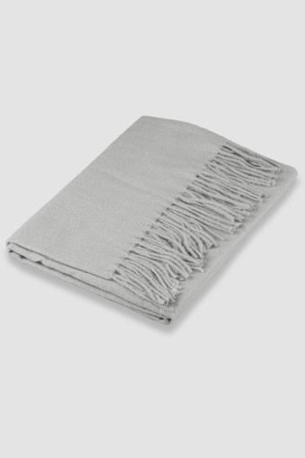 Jasnoszary szalik z błyskiem