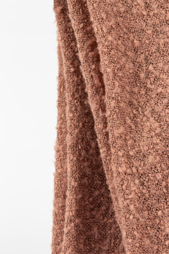 Ciepły różowy szal