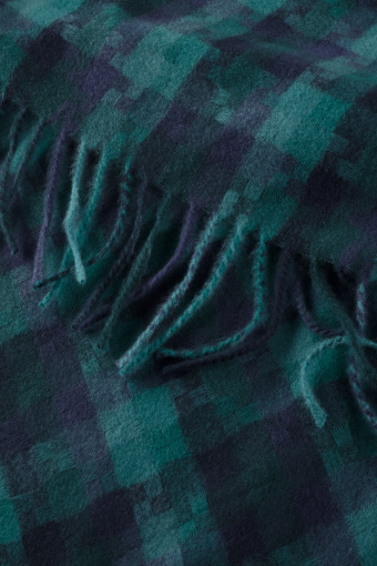 Szalik w kolorową kratkę