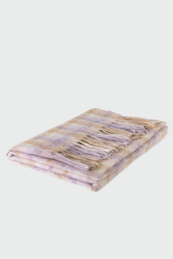 Szalik w kolorową kratkę