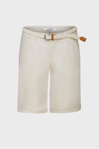 Bawełniane szorty z paskiem