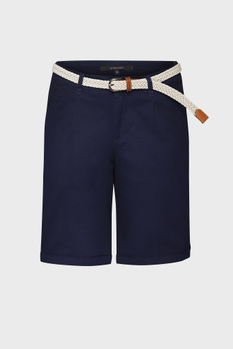 Bawełniane szorty z paskiem