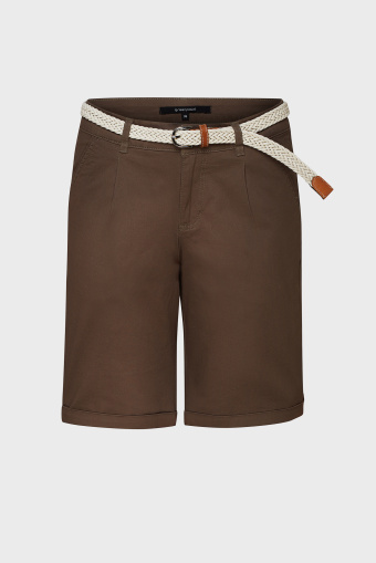 Bawełniane szorty z paskiem