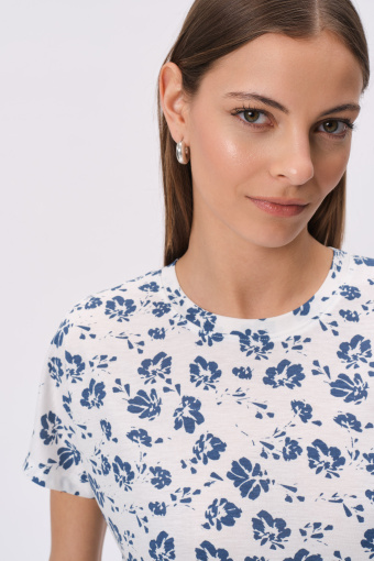 Top w kwiatowy wzór 