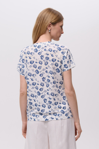 Top w kwiatowy wzór 