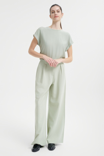 Gładki T-shirt w miętowym kolorze 