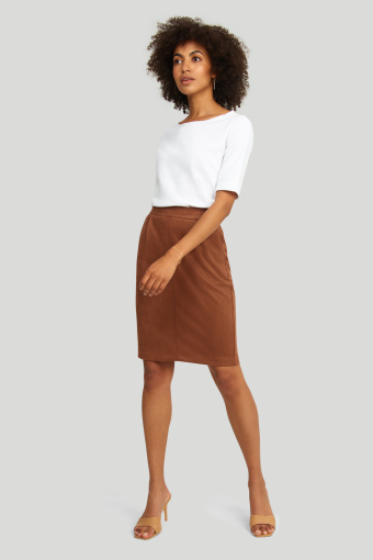 Bawełniany top z rękawem do łokcia