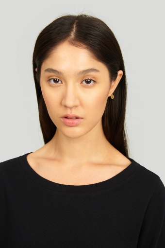 Bawełniany top z rękawem do łokcia