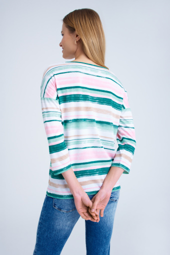 Delikatna bluzka w pastelowe paski
