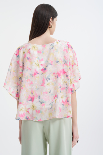 Zwiewna bluzka w pastelowe kwiaty