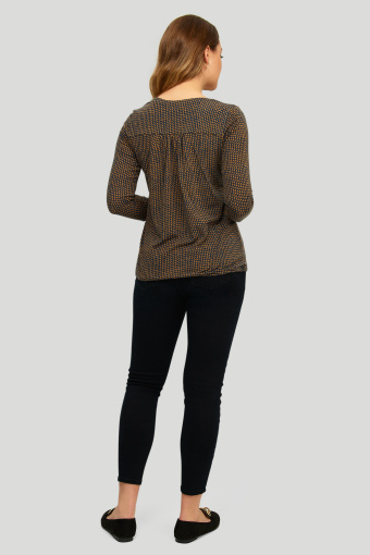 Dzianinowy top z nadrukiem