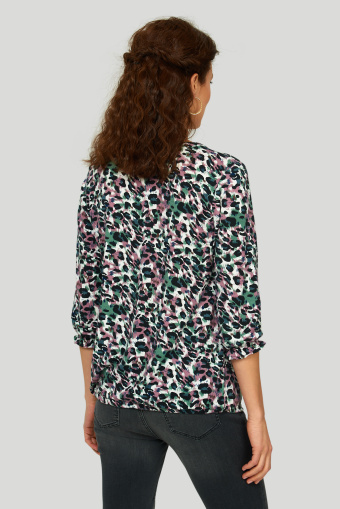 Dzianinowy top z nadrukiem