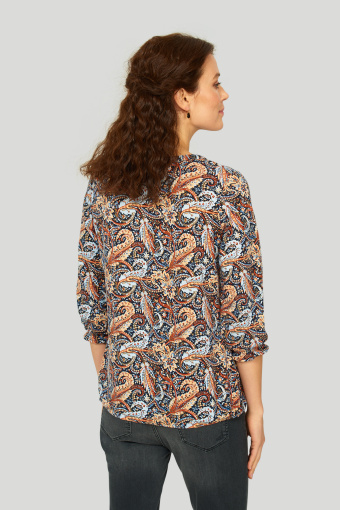 Dzianinowy top z nadrukiem