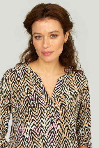 Dzianinowy top z nadrukiem