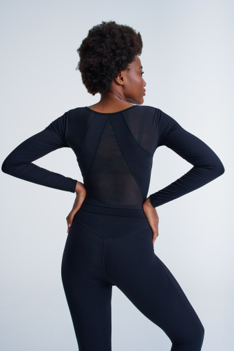 Sportowy top z długim rękawem