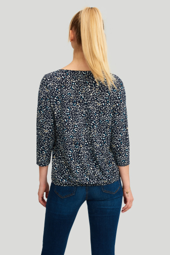 Czarny top z nadrukiem Czarny top z nadrukiem