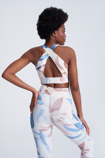 Top w kwiatowy wzór