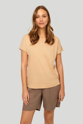 Bawełniany top z połyskiem