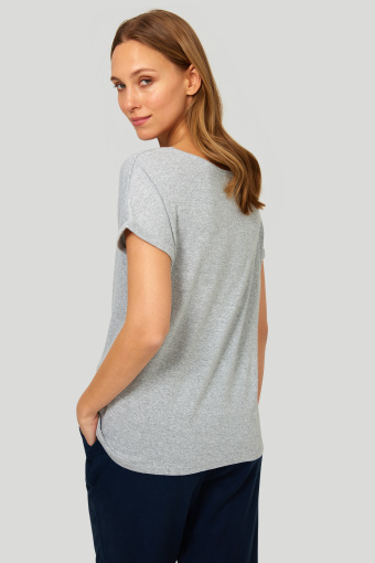 Bawełniany top z połyskiem